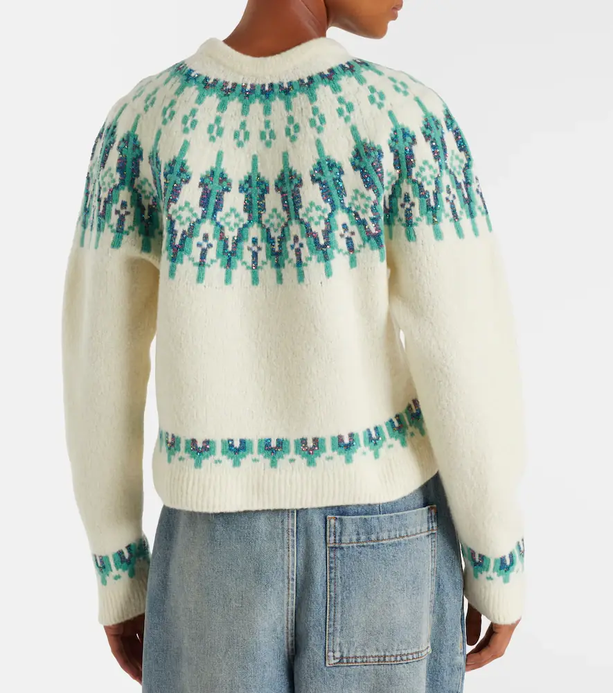 Loewe Fair Isle sequined wool-blend sweater | Thumbnail 6 Loewe Fair Isle sequined wool-blend sweater | Thumbnail 6