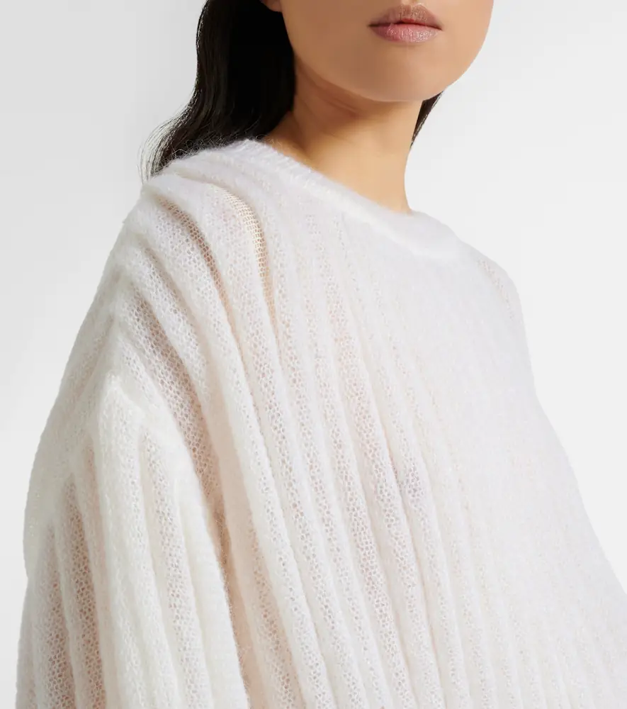Loewe Mohair and cotton-blend sweater | Thumbnail 7 Loewe Mohair and cotton-blend sweater | Thumbnail 7