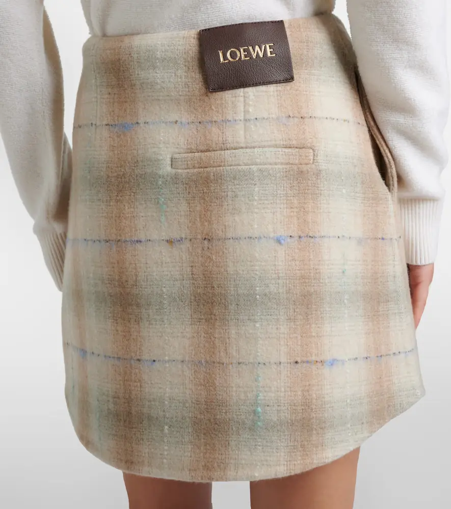 Loewe Wool, cashmere, and silk miniskirt | Thumbnail 2