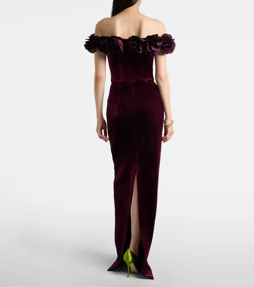 Rebecca Vallance Charles off-shoulder velvet gown | Thumbnail 5 Rebecca Vallance Charles off-shoulder velvet gown | Thumbnail 5