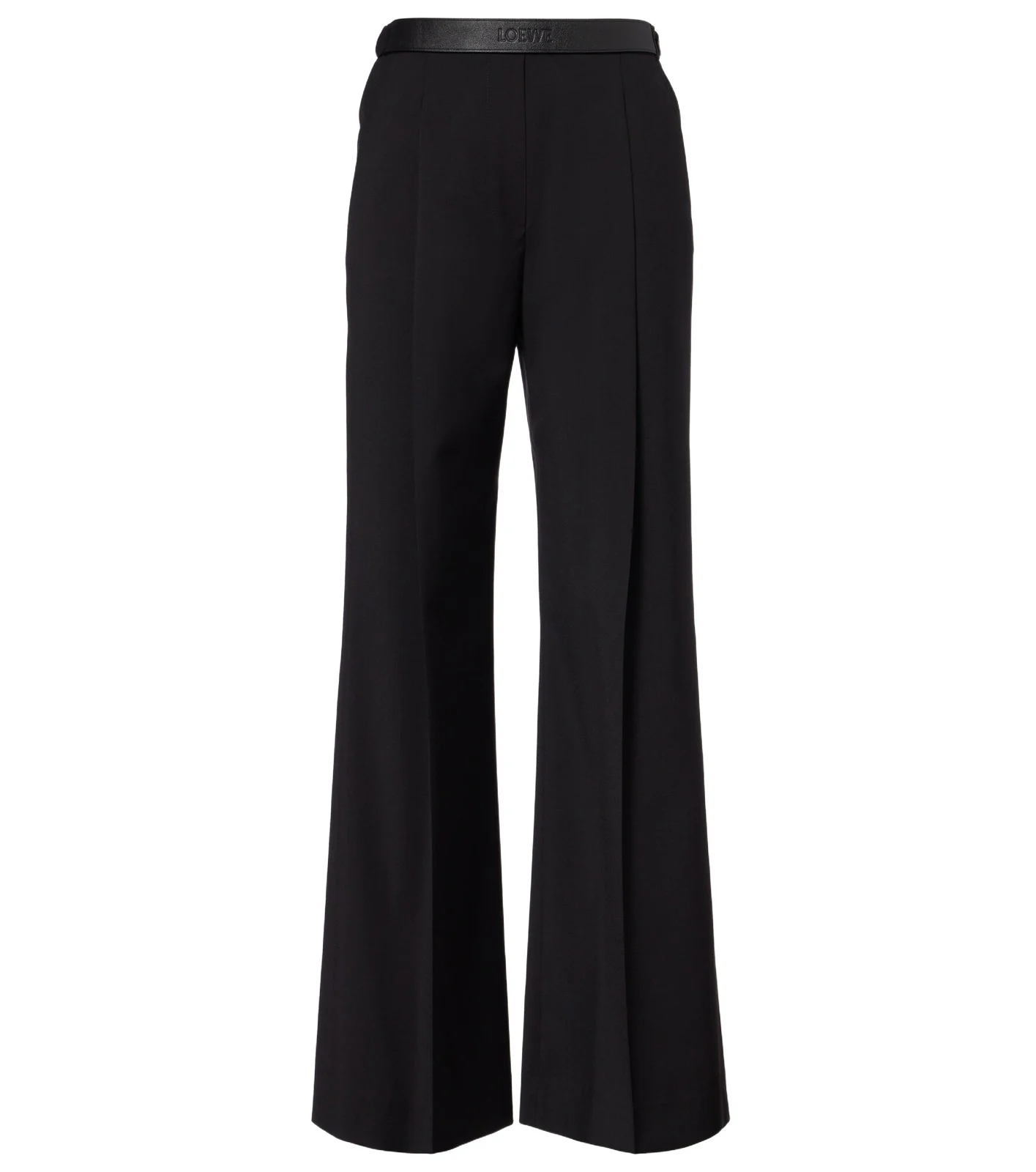 Wool wide-leg pants