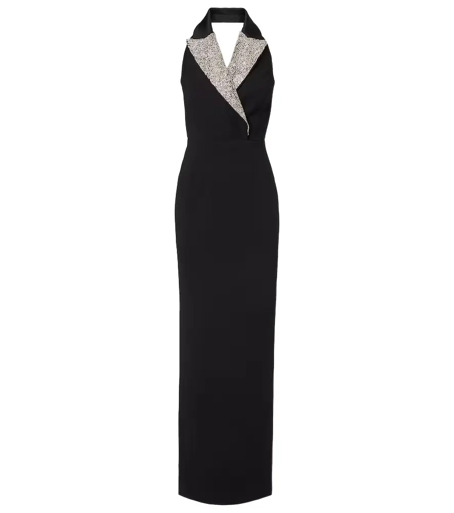 Rebecca Vallance Crystal-embellished halterneck maxi dress | Image 1 Rebecca Vallance Crystal-embellished halterneck maxi dress | Image 1