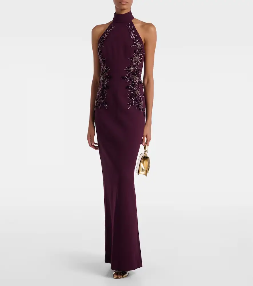 Rebecca Vallance Beatrice embellished crêpe gown | Thumbnail 2