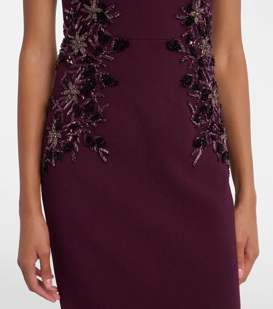 Rebecca Vallance Beatrice embellished crêpe gown | Thumbnail 3