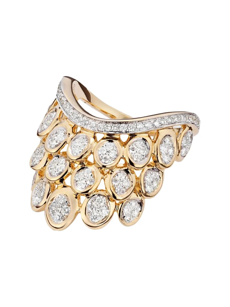 Blossom 14kt gold ring with diamonds Blossom 14kt gold ring with diamonds