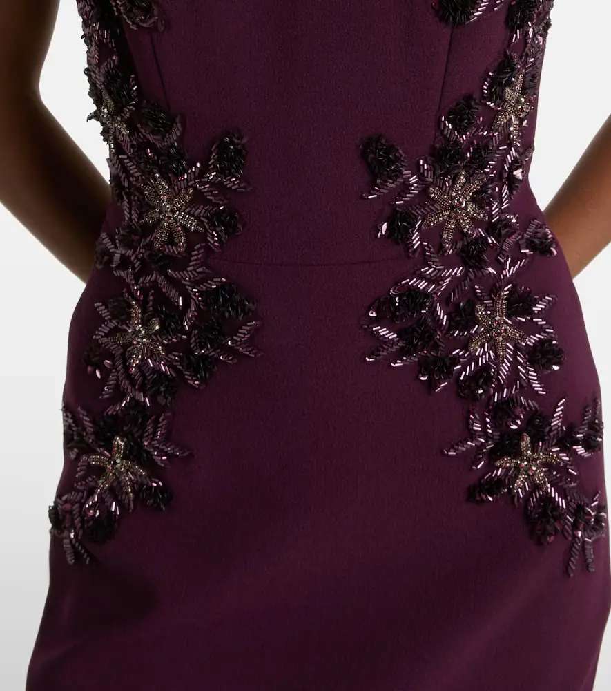 Rebecca Vallance Beatrice beaded crêpe midi dress | Thumbnail 2 Rebecca Vallance Beatrice beaded crêpe midi dress | Thumbnail 2