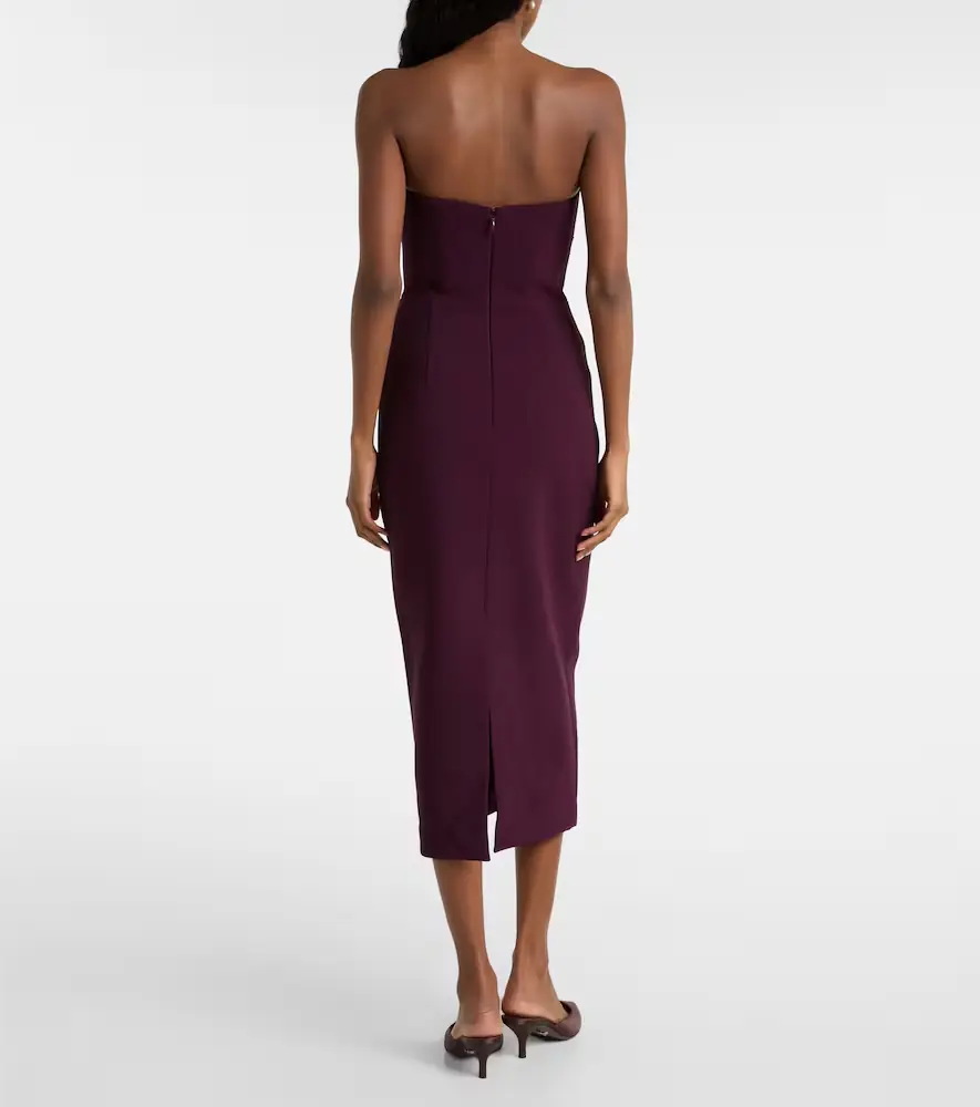 Rebecca Vallance Beatrice beaded crêpe midi dress | Thumbnail 4 Rebecca Vallance Beatrice beaded crêpe midi dress | Thumbnail 4