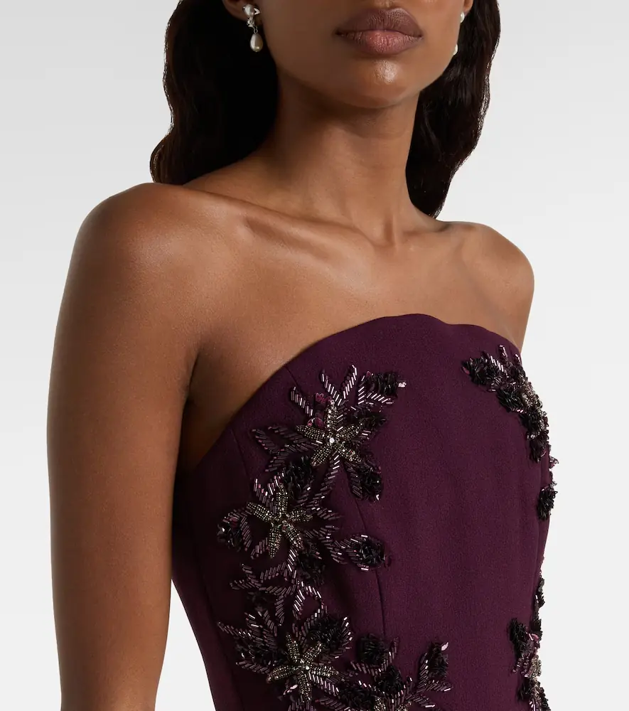 Rebecca Vallance Beatrice beaded crêpe midi dress | Thumbnail 5 Rebecca Vallance Beatrice beaded crêpe midi dress | Thumbnail 5