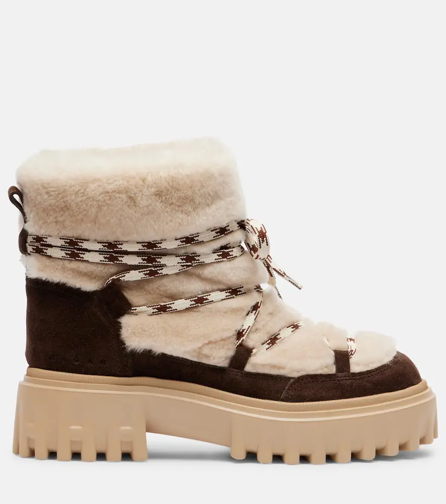 Hogan Suede and shearling lace-up boots | Thumbnail 2 Hogan Suede and shearling lace-up boots | Thumbnail 2