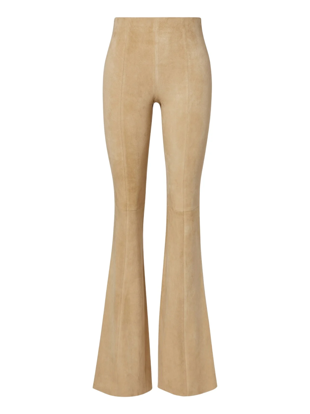 Gege suede flared pants
