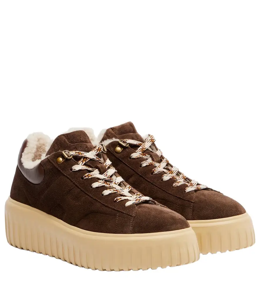 Hogan H-Stripes suede platform sneakers | Image 1 Hogan H-Stripes suede platform sneakers | Image 1
