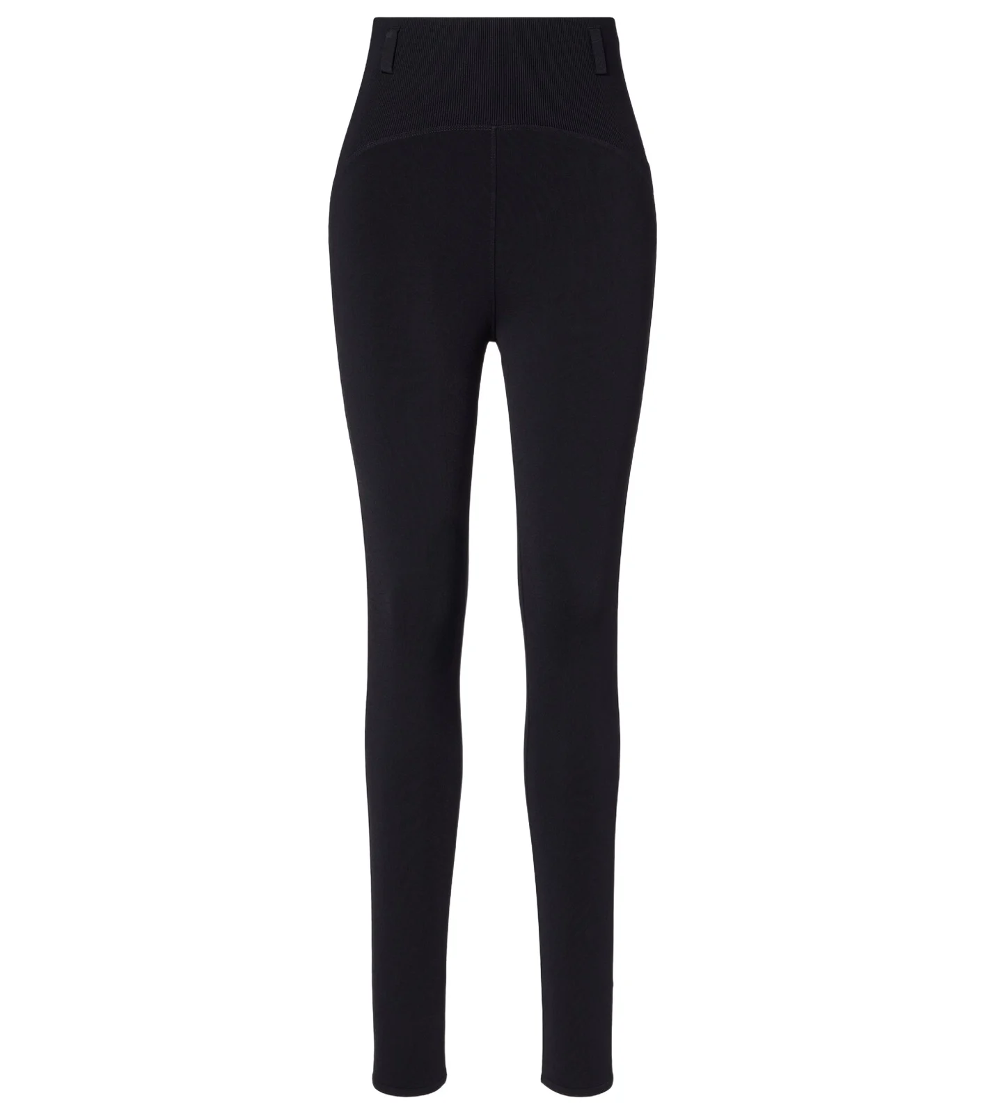 ALAÏA Ribbed-knit high-rise leggings