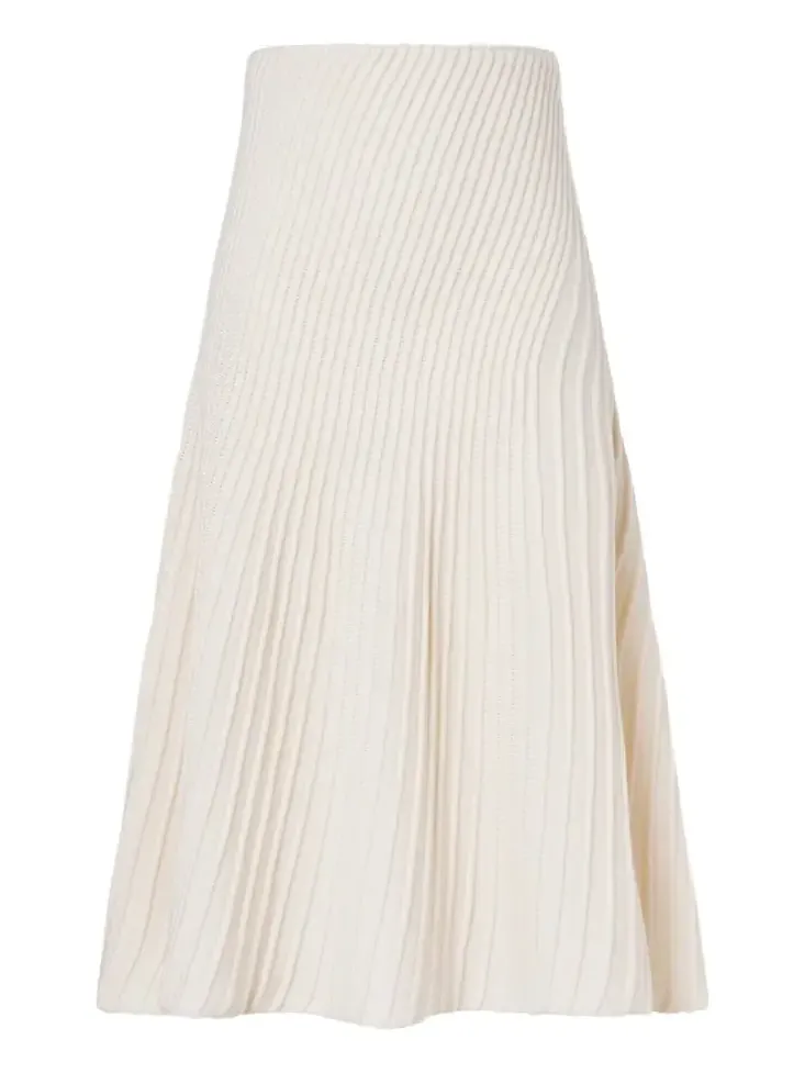 Alaïa Wool and cashmere midi skirt