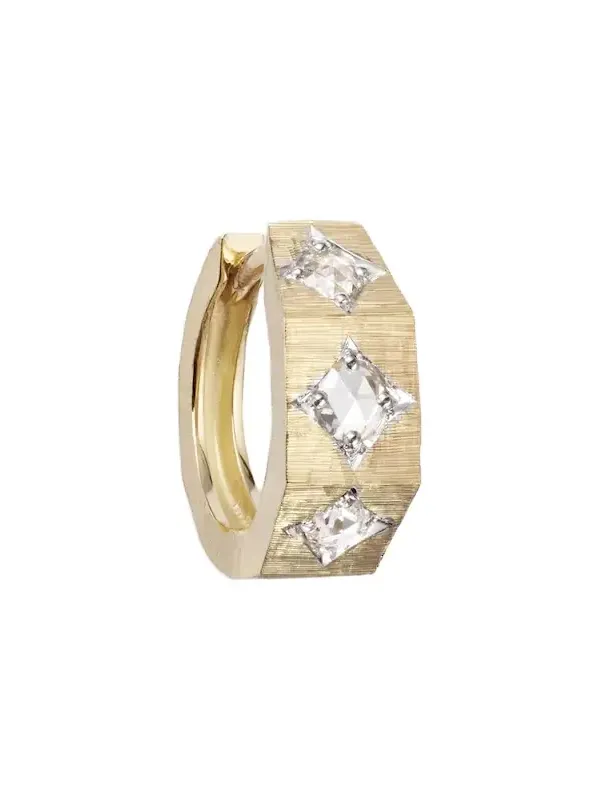 Ecrou Coco 18kt gold single hoop earring
