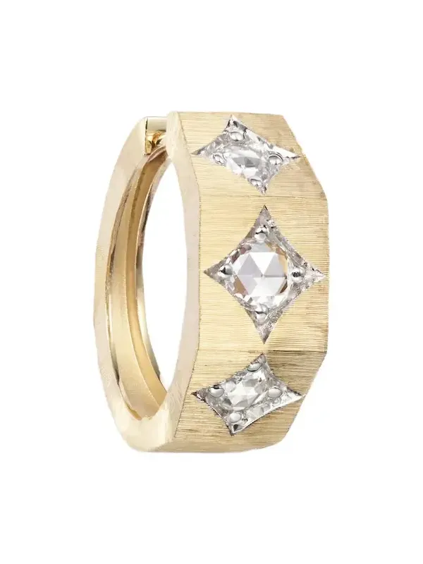 Ecrou 18kt gold single hoop earring