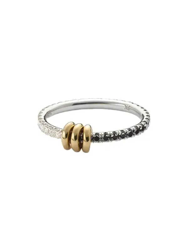 Sirius Eclipse 18kt gold and sterling silver ring with diamonds Sirius Eclipse 18kt gold and sterling silver ring with diamonds