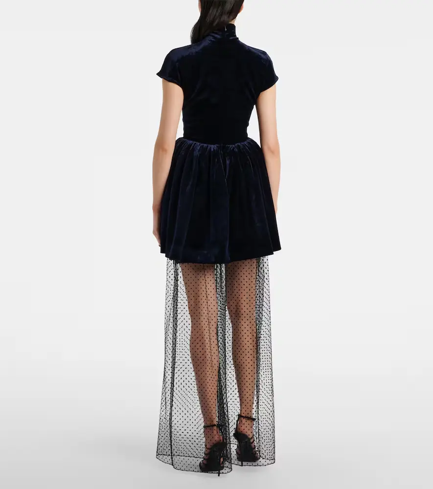 ALAÏA Velvet minidress | Thumbnail 4 ALAÏA Velvet minidress | Thumbnail 4