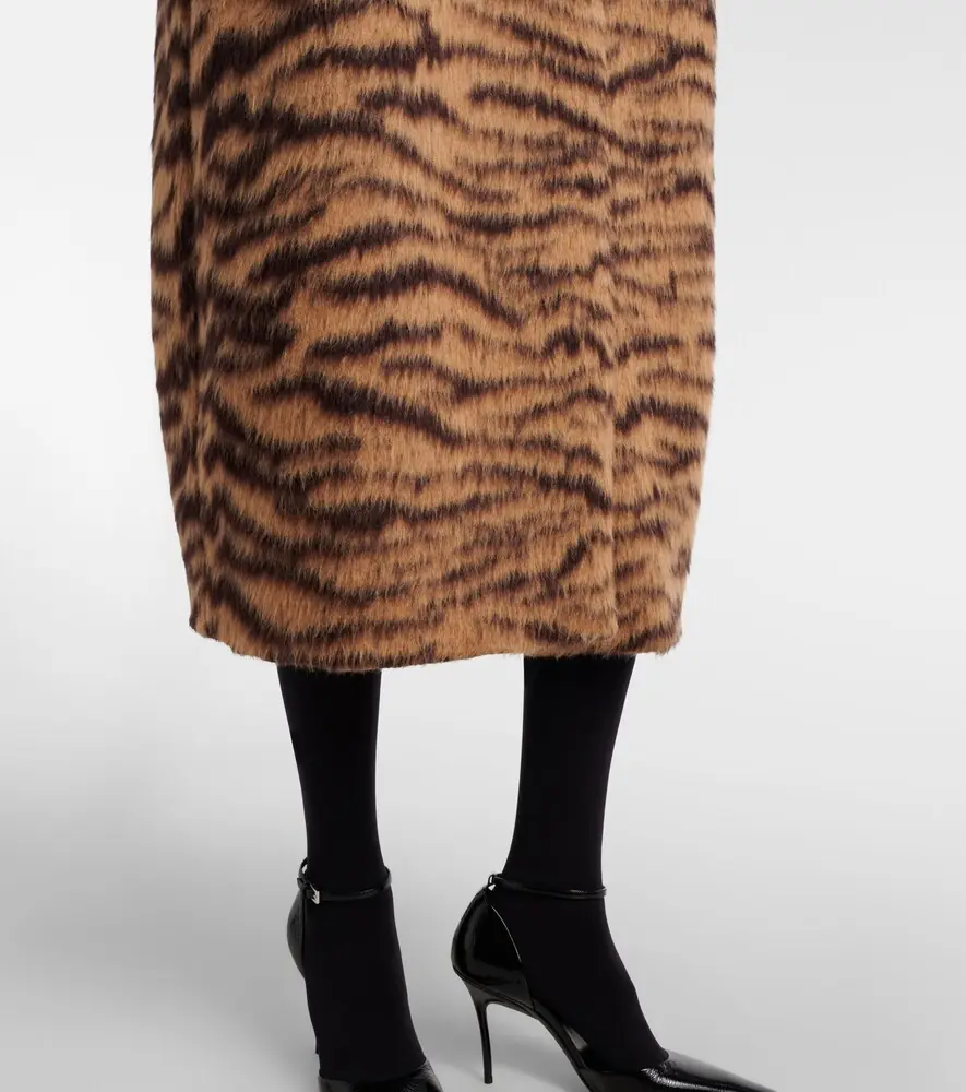 ALAÏA Wool-blend jacquard coat | Thumbnail 3