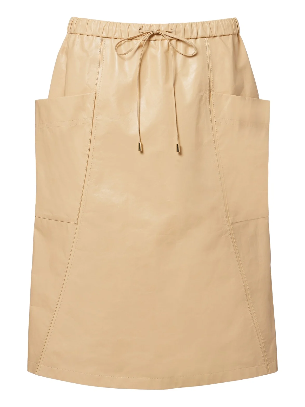 Leather pencil skirt