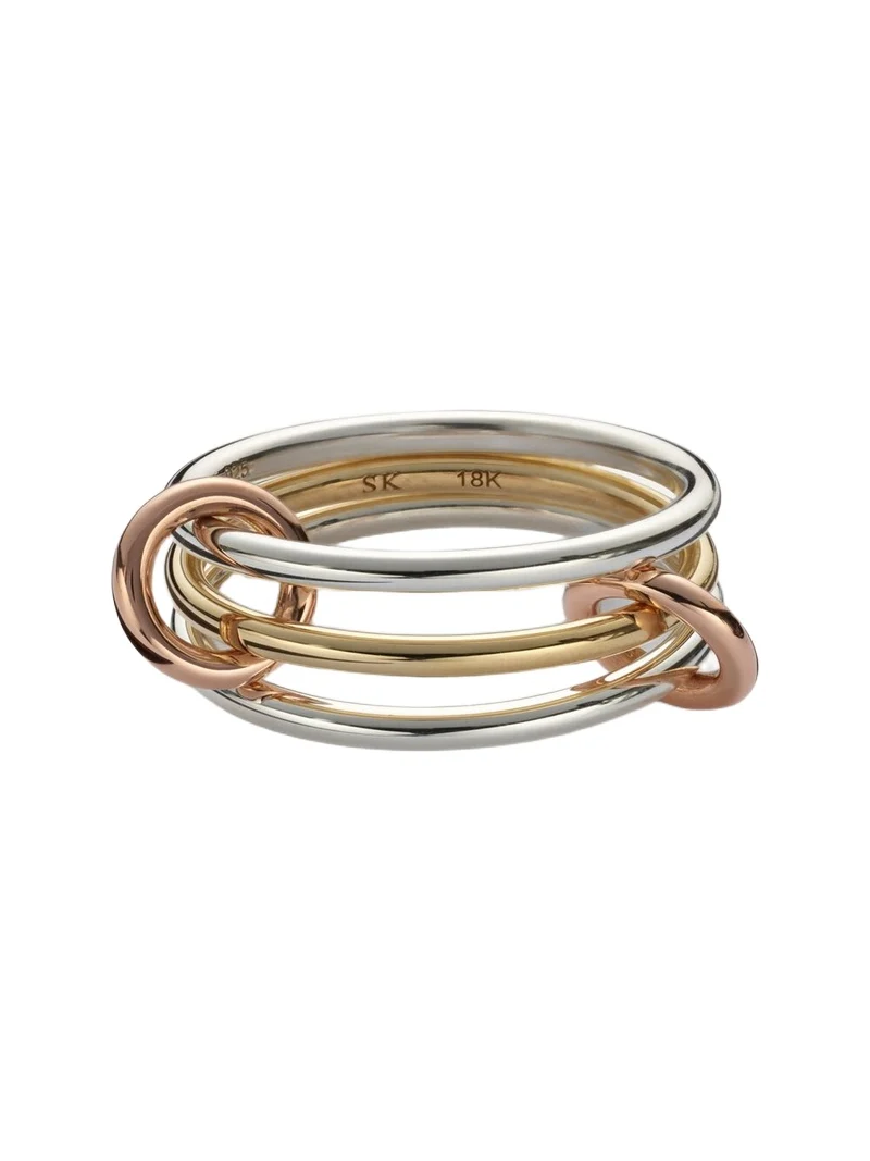 Solarium 18kt gold and sterling silver ring