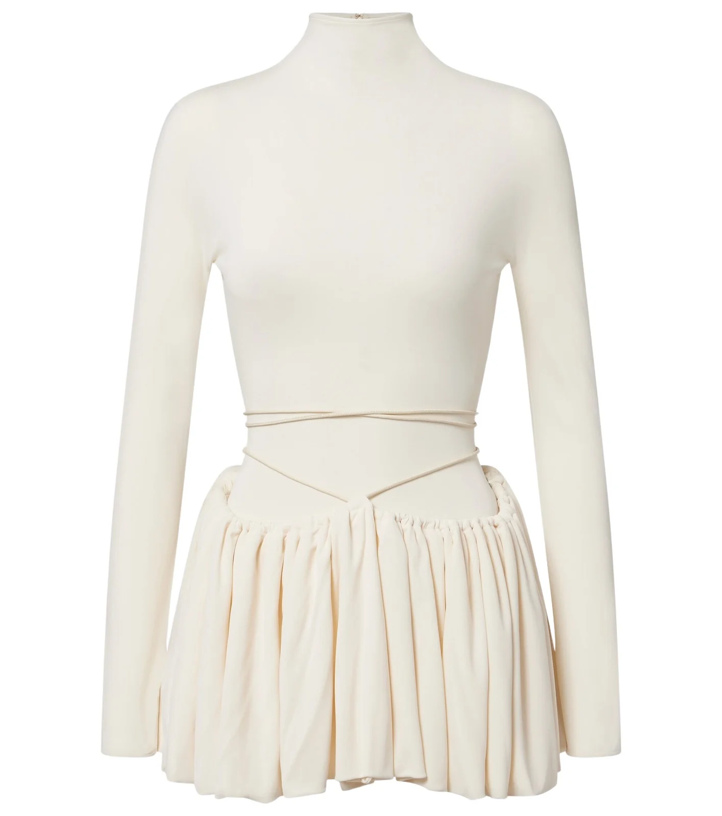 ALAÏA Gathered jersey minidress ALAÏA Gathered jersey minidress