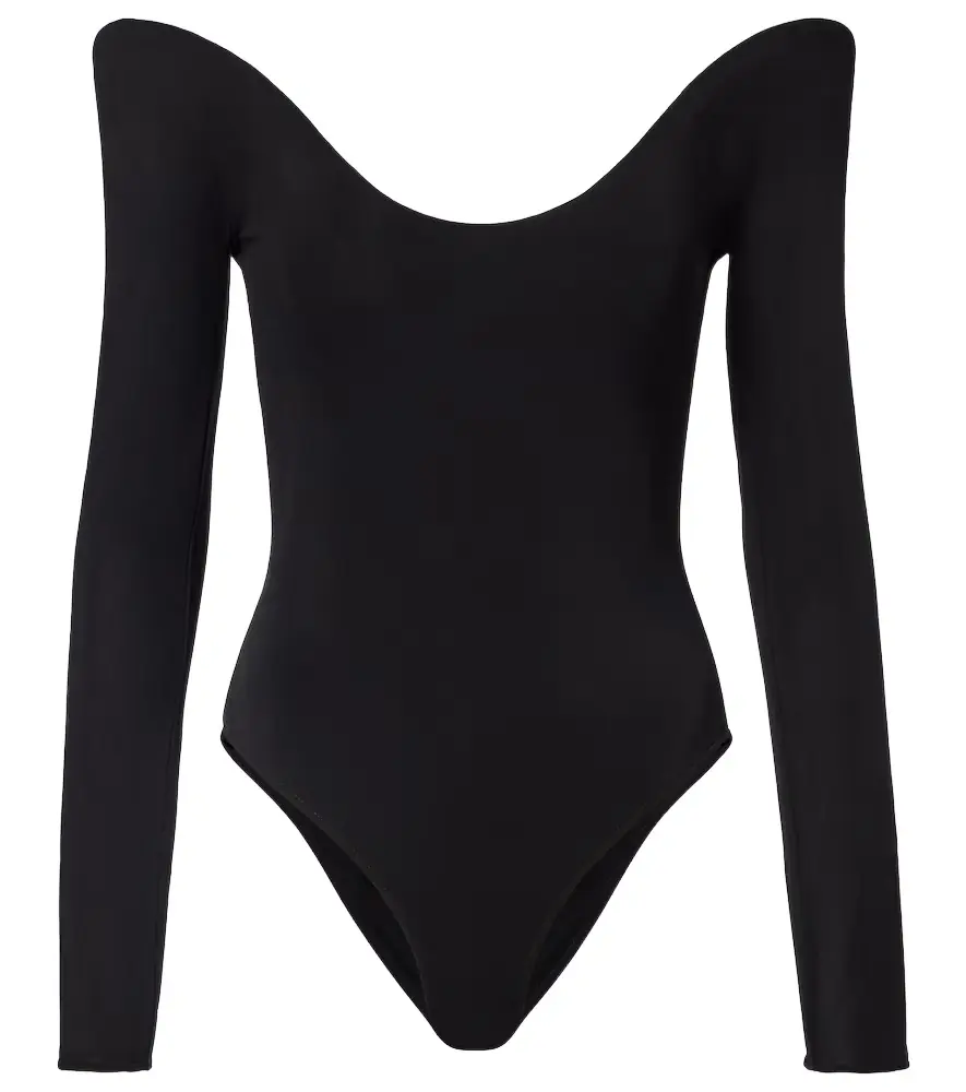 Alaïa Alaïa Off-shoulder jersey bodysuit | Image 1 Alaïa Alaïa Off-shoulder jersey bodysuit | Image 1