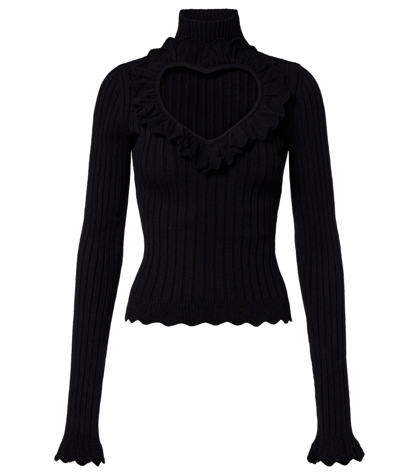 Balenciaga Heart cotton-blend top