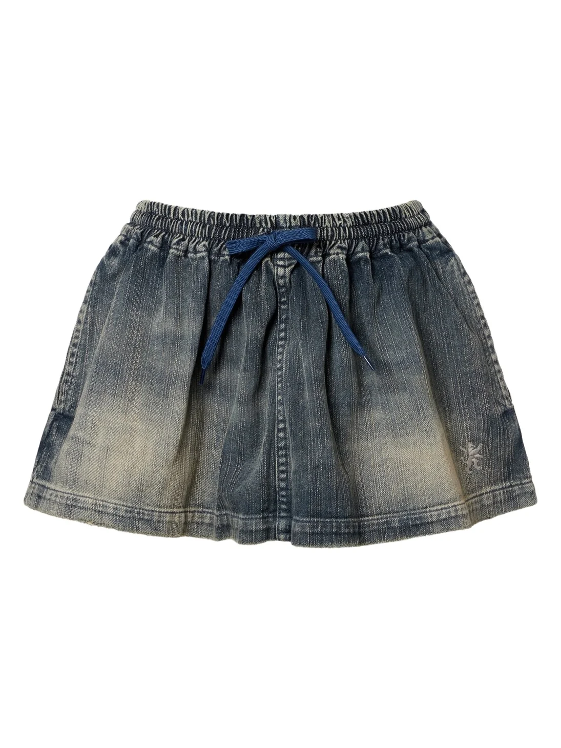 Distressed denim miniskirt Distressed denim miniskirt