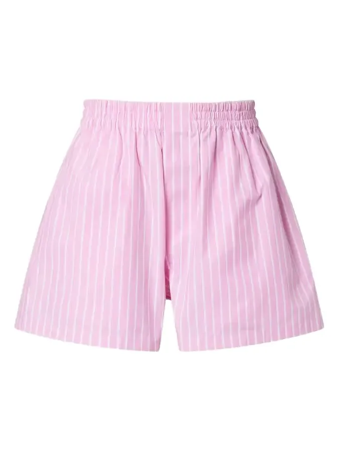 Striped cotton poplin boxers shorts