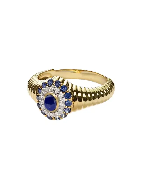 Yvonne Léon Berlingot Pompadour Baby 9kt ring with gemstones Yvonne Léon Berlingot Pompadour Baby 9kt ring with gemstones