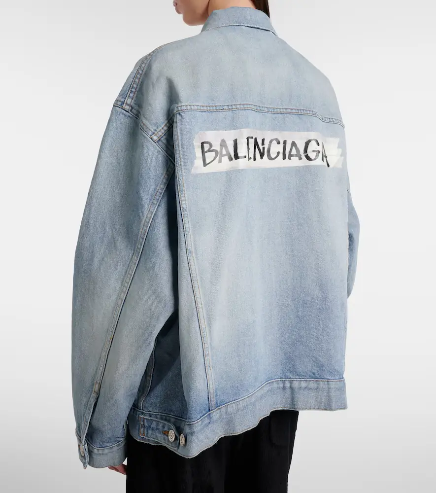 Balenciaga Logo denim jacket | Thumbnail 2