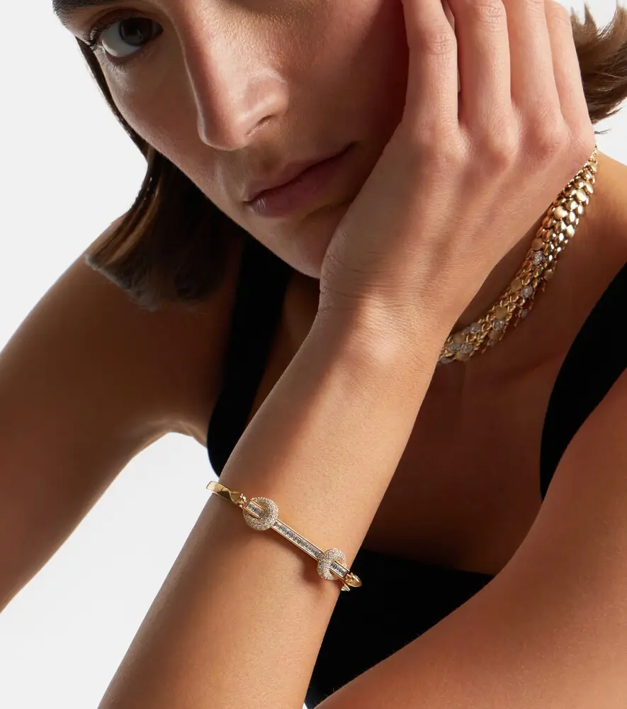 Ananya Chakra Icon 18kt gold bracelet with diamonds and quartz | Thumbnail 4 Ananya Chakra Icon 18kt gold bracelet with diamonds and quartz | Thumbnail 4