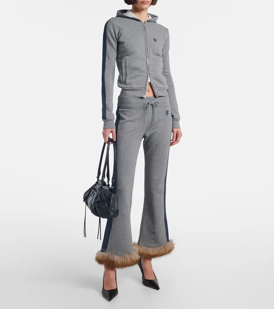 Balenciaga Embroidered low-rise cotton capri pants | Thumbnail 2