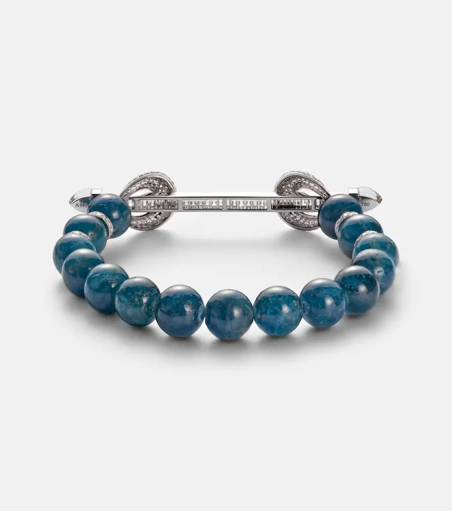 Ananya Chakra 18kt white gold beaded bracelet with diamonds | Thumbnail 2 Ananya Chakra 18kt white gold beaded bracelet with diamonds | Thumbnail 2