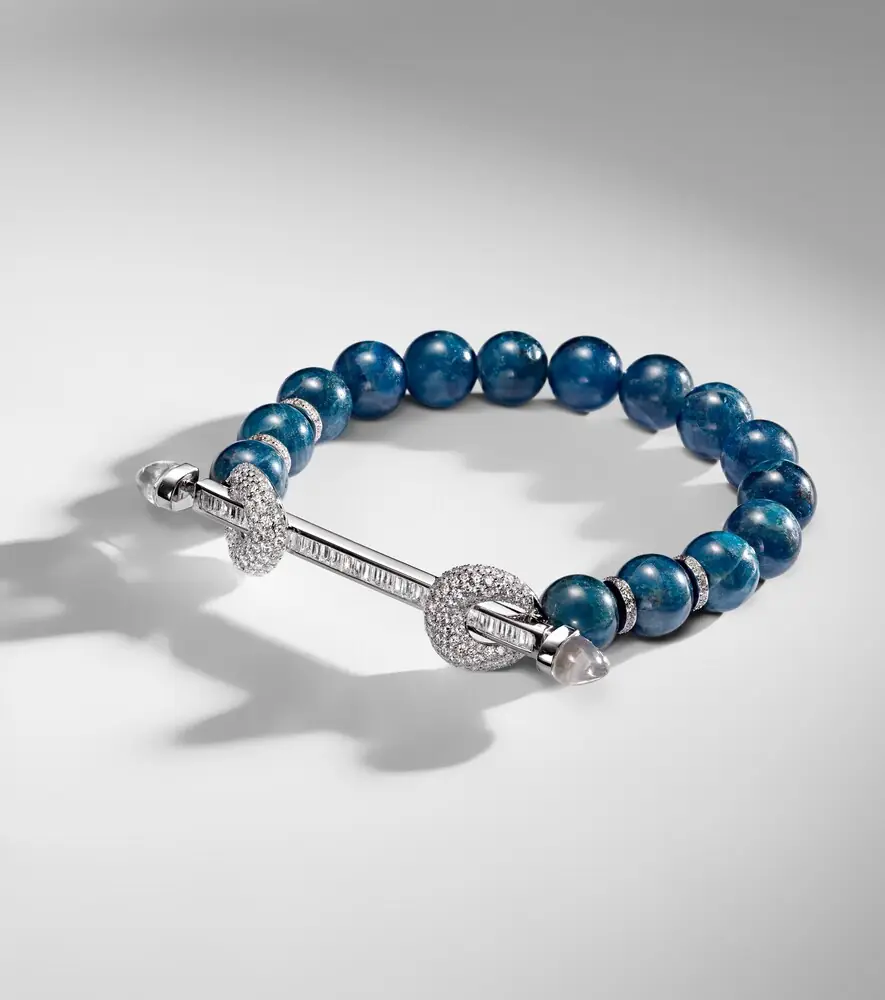 Ananya Chakra 18kt white gold beaded bracelet with diamonds | Thumbnail 5 Ananya Chakra 18kt white gold beaded bracelet with diamonds | Thumbnail 5