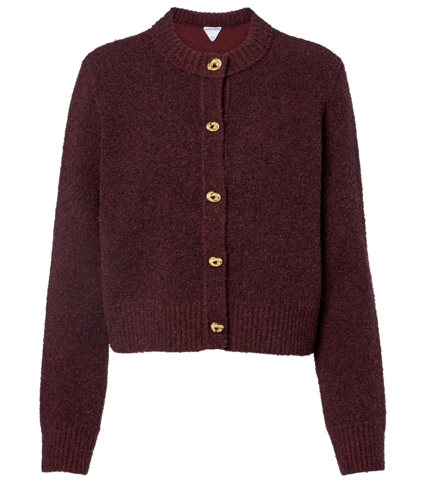Knot bouclé cardigan