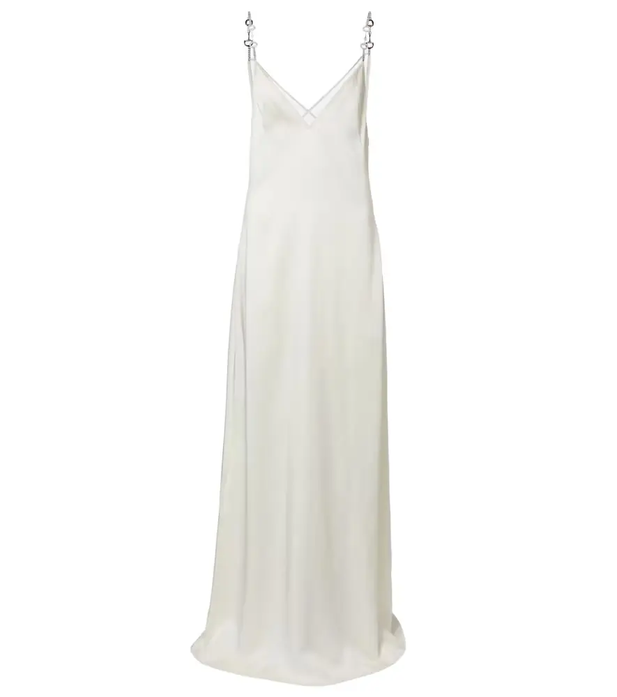 Gucci Horsebit embellished satin slip dress | Image 1 Gucci Horsebit embellished satin slip dress | Image 1