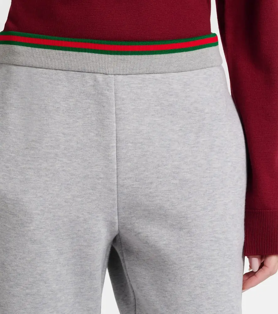 Gucci Web Stripe cotton-blend jersey sweatpants | Thumbnail 6