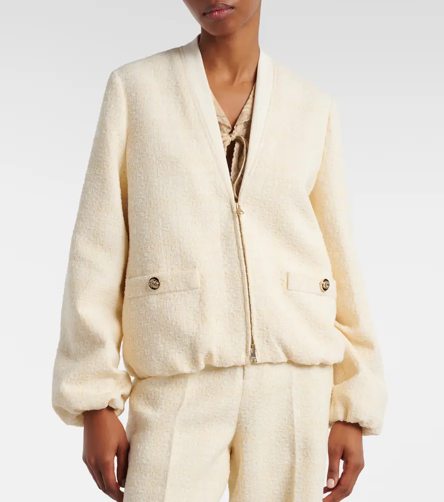 Gucci Checked cotton-blend tweed jacket | Thumbnail 3