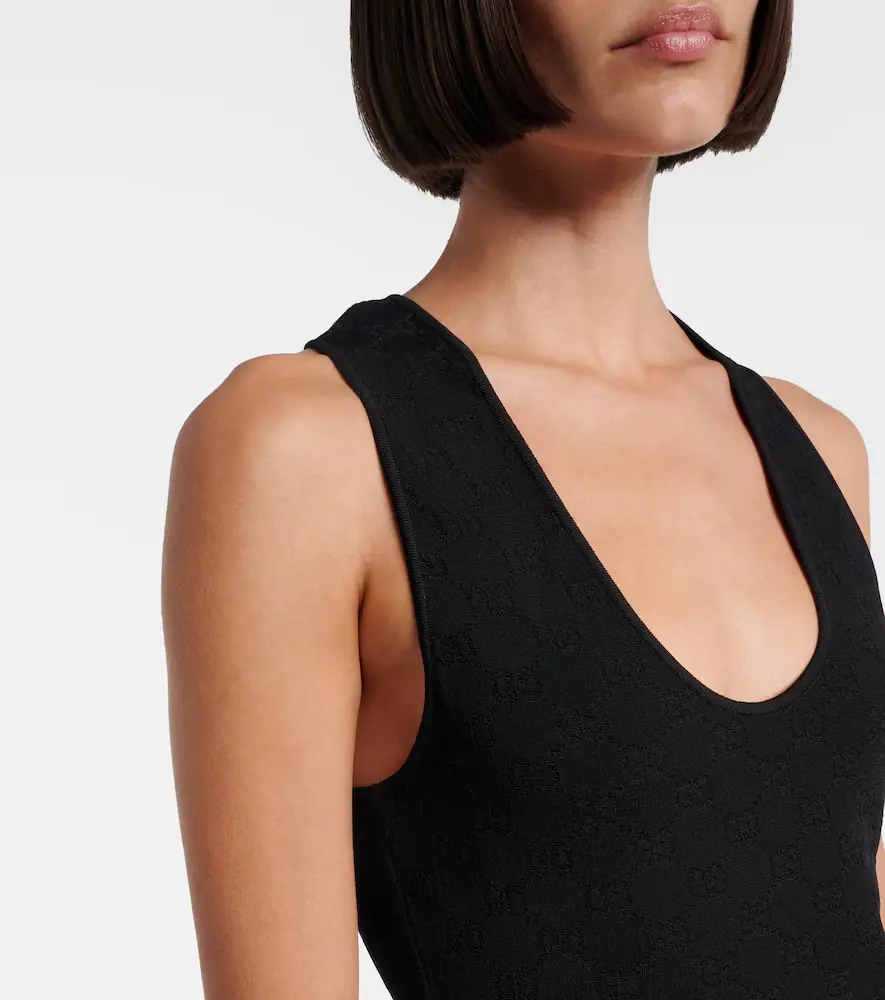 Gucci GG cotton-blend jacquard tank top | Thumbnail 2 Gucci GG cotton-blend jacquard tank top | Thumbnail 2