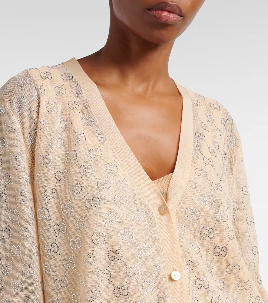 Gucci GG embellished silk cardigan | Thumbnail 5 Gucci GG embellished silk cardigan | Thumbnail 5