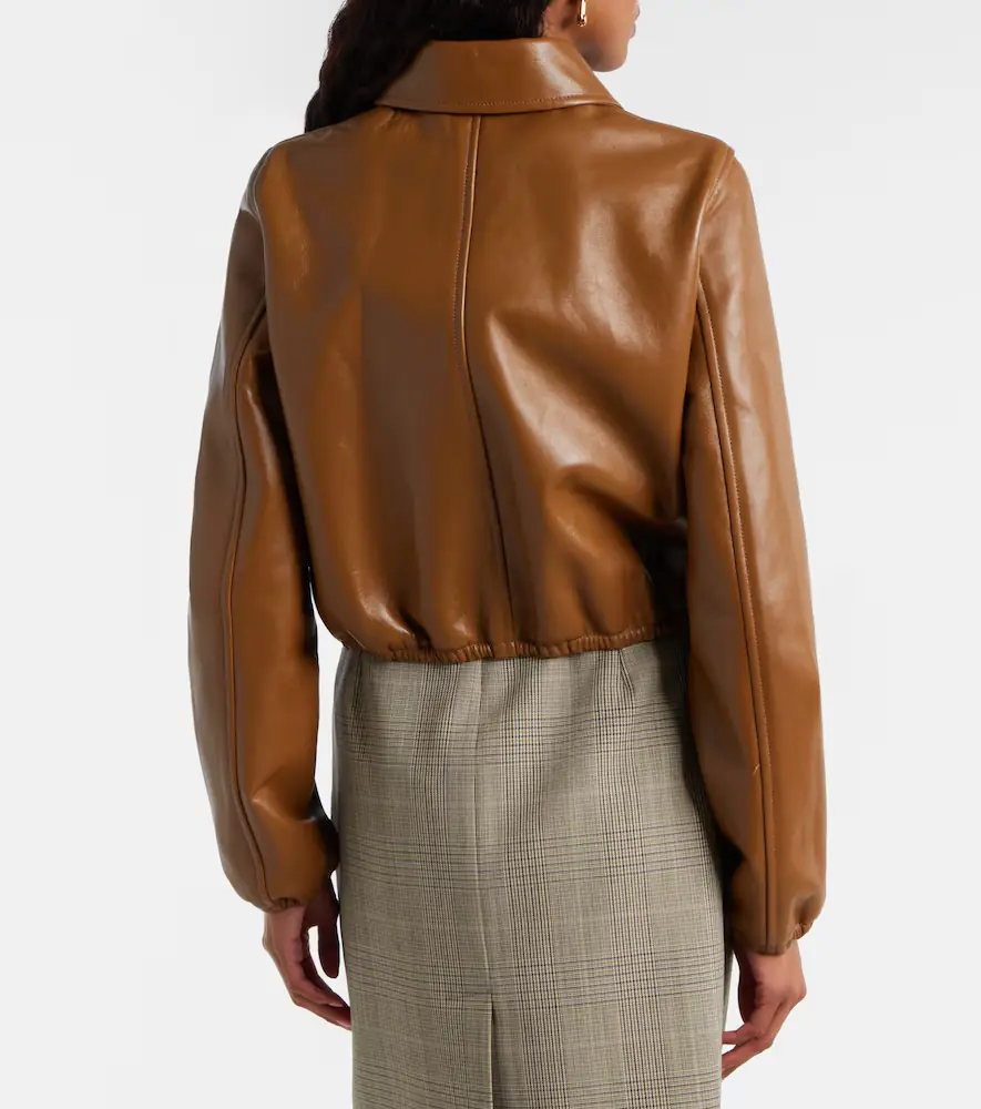 Gucci Leather bomber jacket | Thumbnail 4