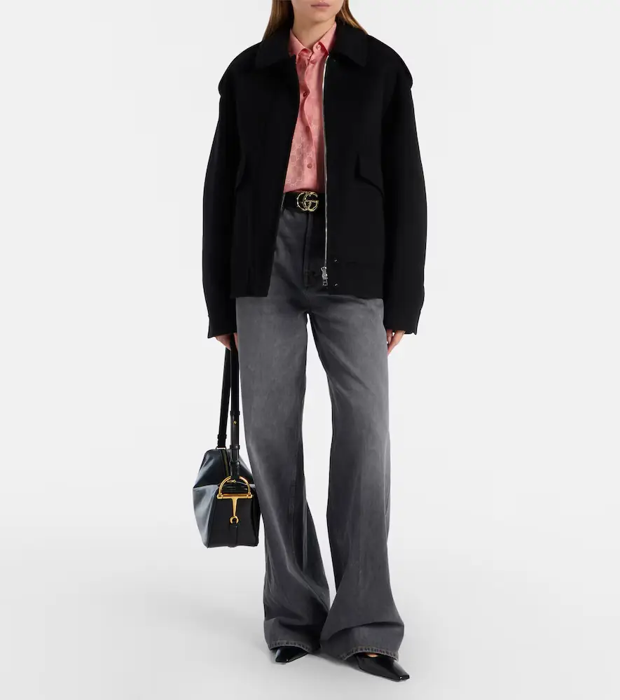 Gucci Wool bomber jacket | Thumbnail 3 Gucci Wool bomber jacket | Thumbnail 3