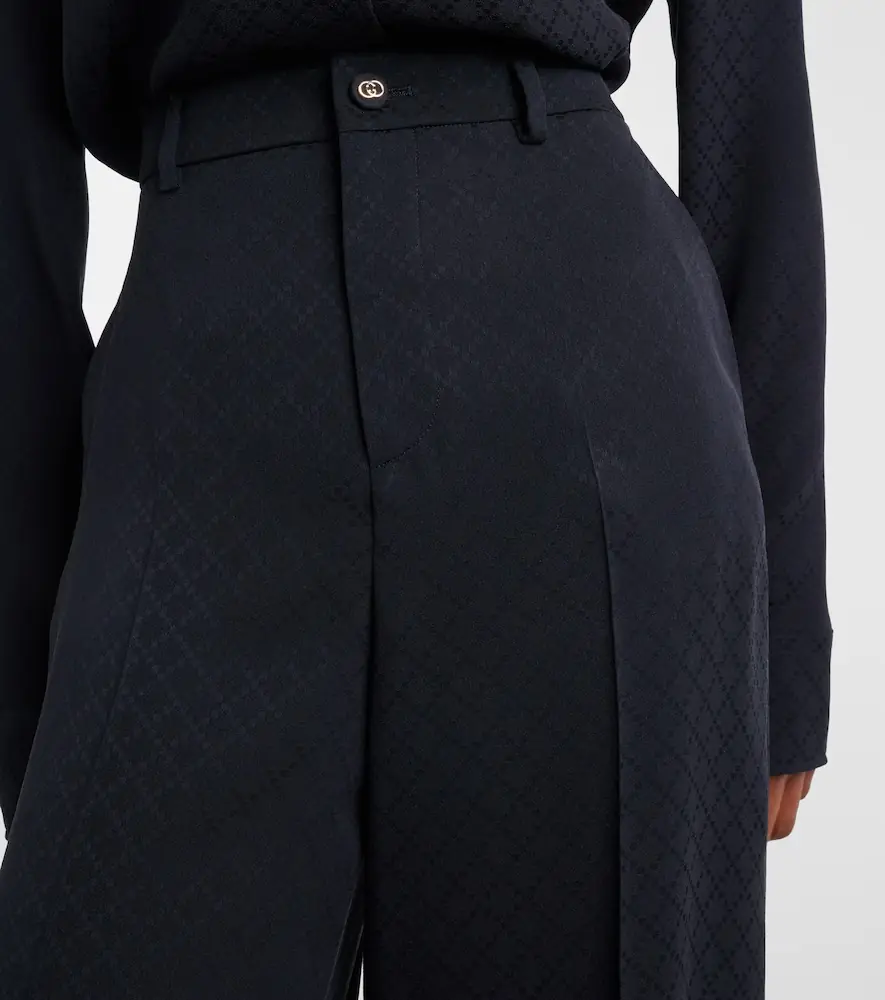 Gucci GG mid-rise wide-leg pants | Thumbnail 3 Gucci GG mid-rise wide-leg pants | Thumbnail 3