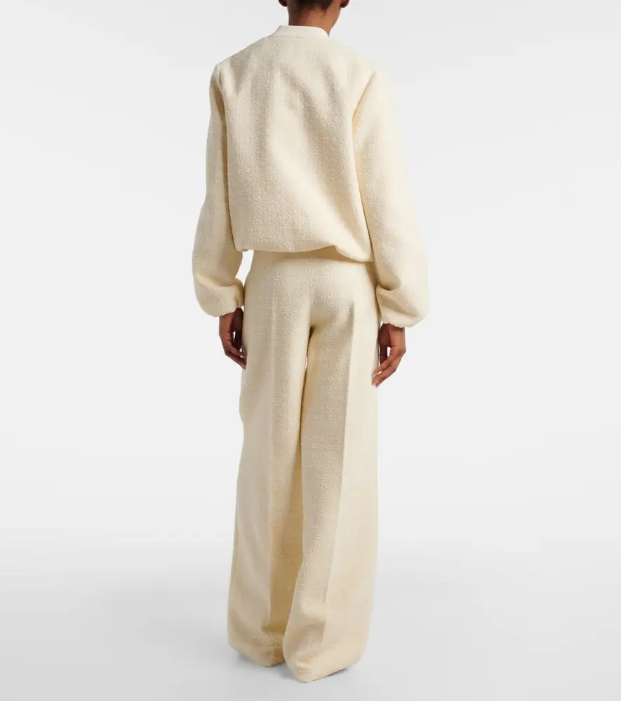 Gucci Checked cotton-blend tweed wide-leg pants | Thumbnail 3 Gucci Checked cotton-blend tweed wide-leg pants | Thumbnail 3