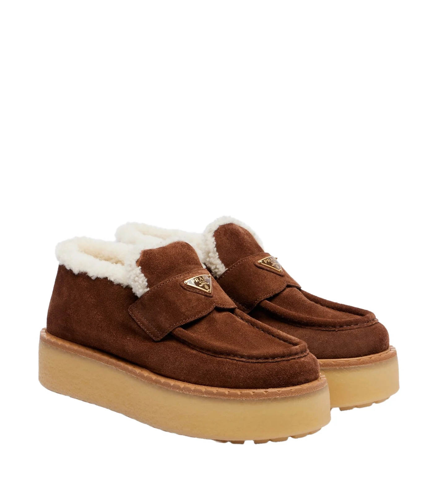 Shearling-lined suede loafers Shearling-lined suede loafers