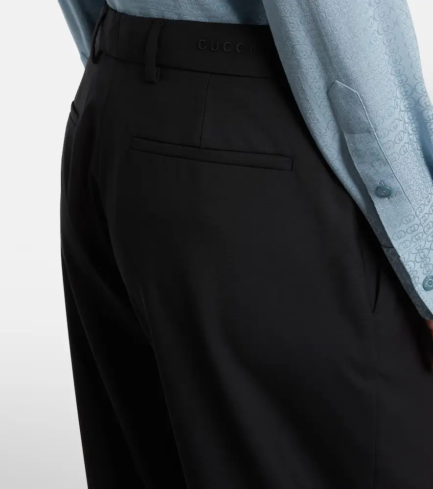 Gucci High-rise wool straight pants | Thumbnail 3 Gucci High-rise wool straight pants | Thumbnail 3