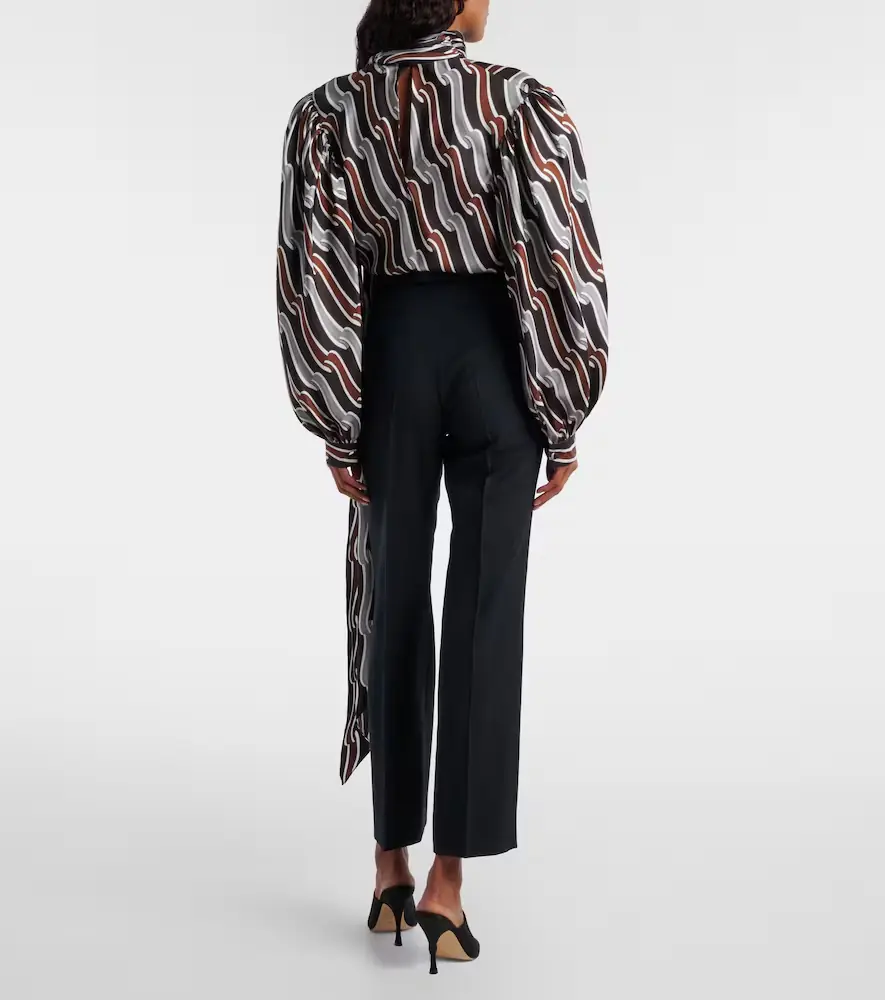 Gucci Logo wool straight pants | Thumbnail 4 Gucci Logo wool straight pants | Thumbnail 4