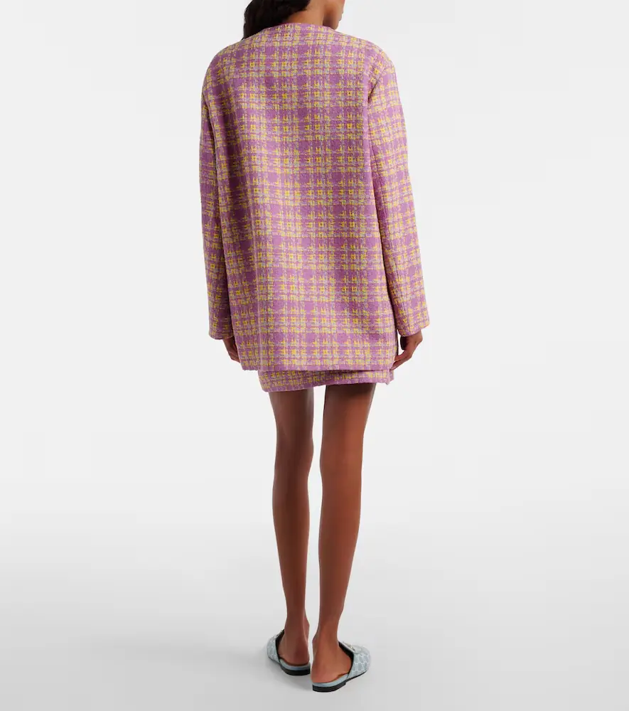 Gucci Checked cotton-blend tweed miniskirt | Thumbnail 4 Gucci Checked cotton-blend tweed miniskirt | Thumbnail 4