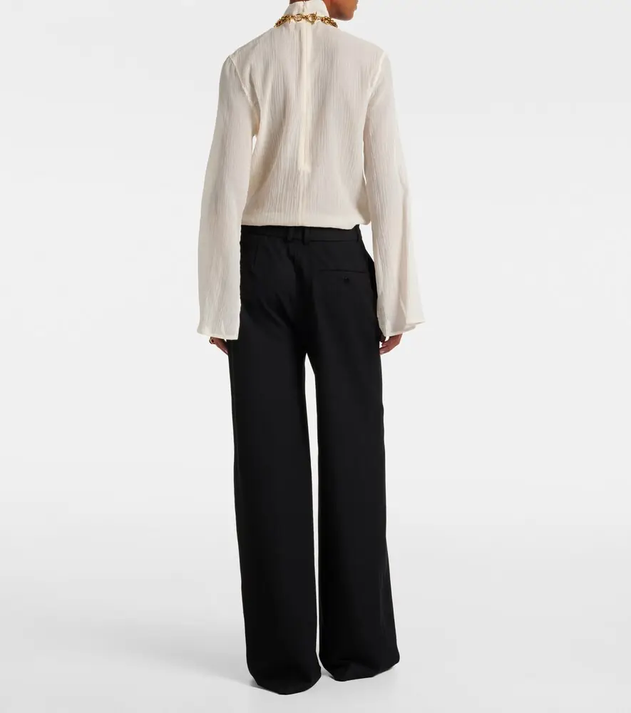 Joseph Yukio gabardine wide-leg pants | Thumbnail 5 Joseph Yukio gabardine wide-leg pants | Thumbnail 5